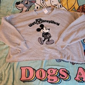 Cropped walt disney world sweatshirt large